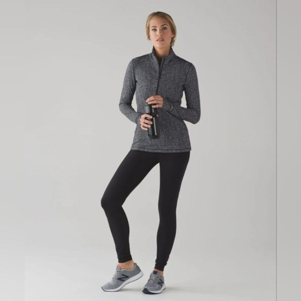 Lululemon ‎ - Outrun 1/2 Zip - Black/White - See Measurements